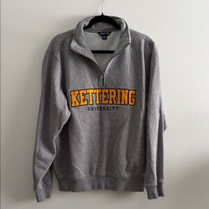 Sport-Tek Gray and Gold Zip Up Sweater